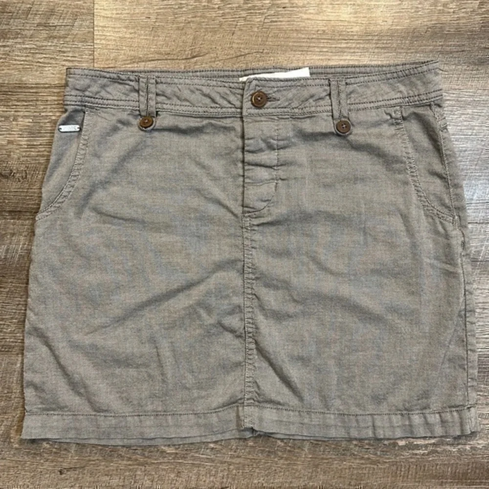 Michael Kors tan brown mini skirt with pockets skirt size 6